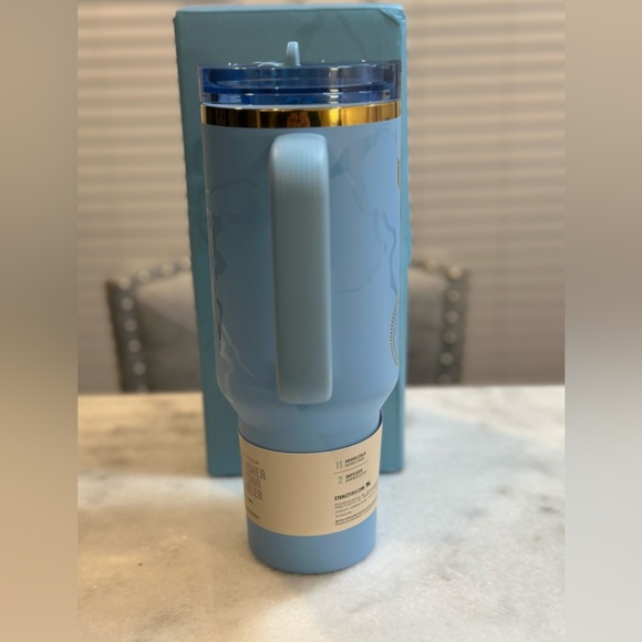 The Messi x Stanley Blue Unique Design Quencher ProTour Flip Straw Tumbler, 40oz - Picture 2 of 13